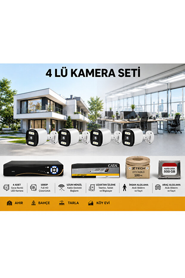 4 LÜ KAMERA SETİ - FULL SET