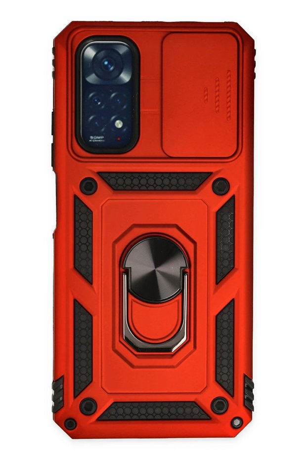 Aconcept Redmi Note 11 Case Pars Silicone with Lens Ring (93727) - Red