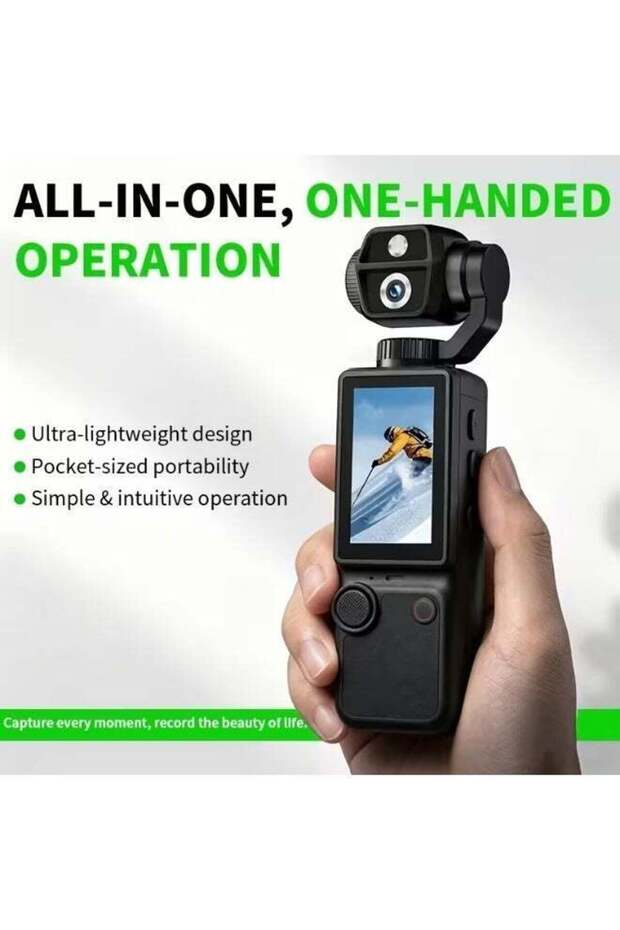 Stabilized 4K Action Camera with 3000mAh Battery – AirTab Pocket 4