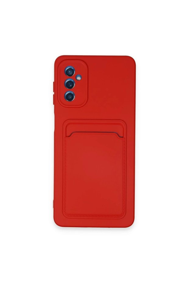 Aconcept Galaxy A14 4g Case Kelvin Silicone with Business Card Holder (20056) - Red