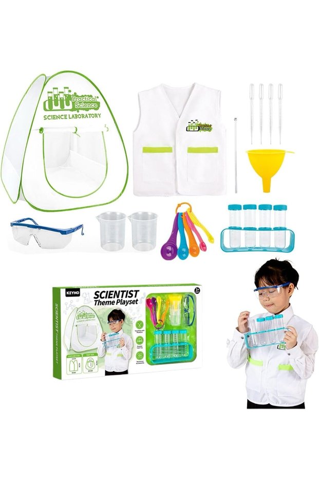 Home Smart Toy Scientist Lab Tent with Lab Kit for Boys and Girls Science Laboratory Tent, Lab coat with other Accessories of Lab Equipment's