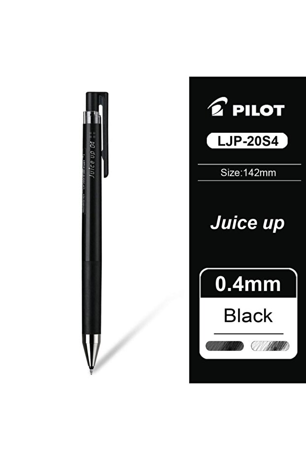 0.4mm black 0.4mm Pilot Juice Up 0.4mm Retractable Gel Ink Pen ST Nib Black Pen Quick-drying Smooth