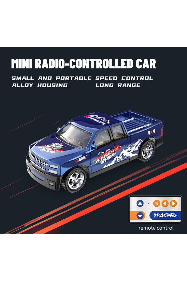 5501A-BLUE 6601Green RC Car MINI Alloy 1/64 Remote Control Car Convenient to Carry 60 Minutes of Wor