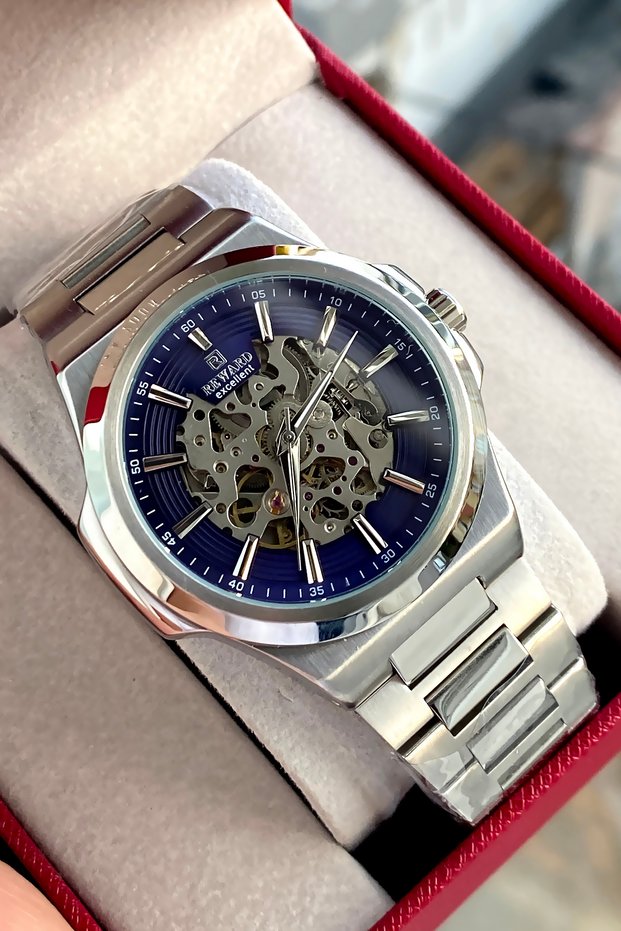 Automatic Mechanism Steel Cord 2 Year Warranty Men's Wristwatch