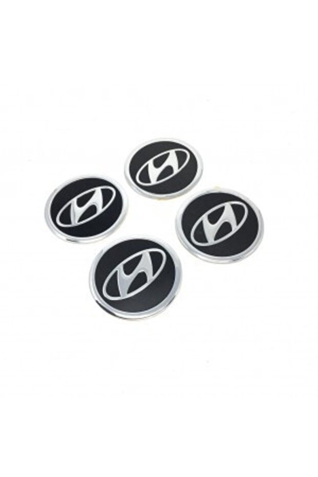 Rim Hub Rigging Hyundai Aluminum 60mm. Set of 4 Black