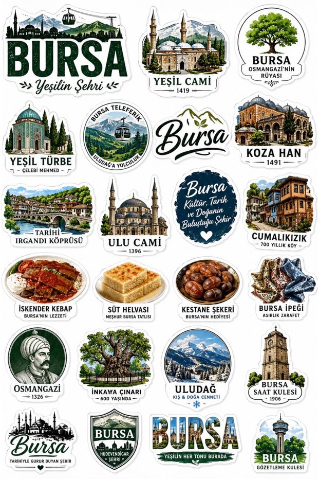 Bursa Sticker Set 22X30