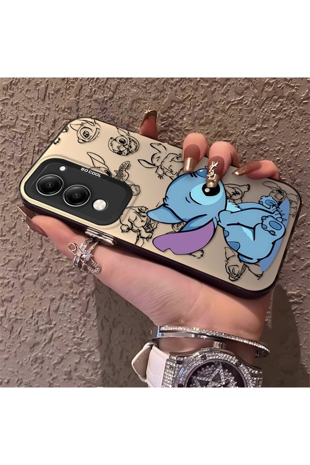 Vivo Y04 Compatible High-Quality Cartoon Printed Case, Stylish Multi-Faceted Full Protective Cover