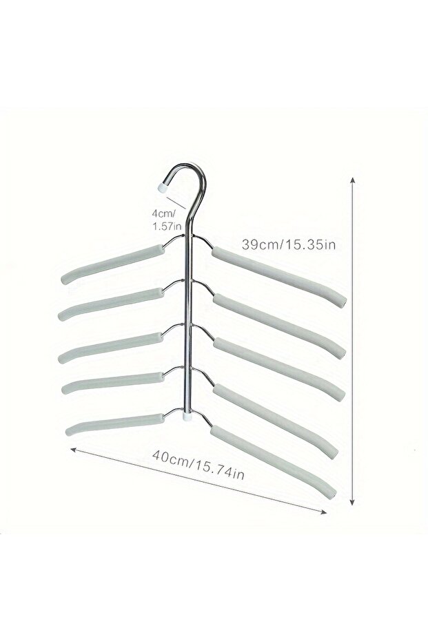 light grey 1 Multi-layer Clothes Rack, Metal Clothes Drying Rack, Space Saving Wardrobe, Wardrobe, B