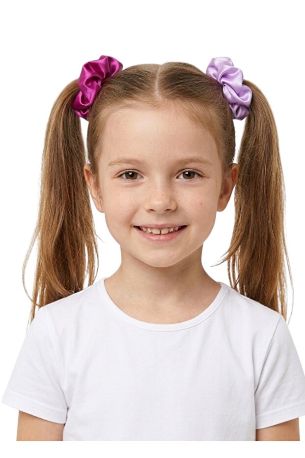 -Eya 2-piece Scrunchie Set - Multicolor