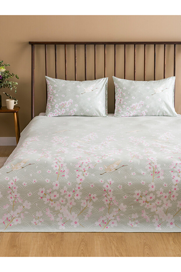 Nevavm Patterned Double Pique Set with Difference