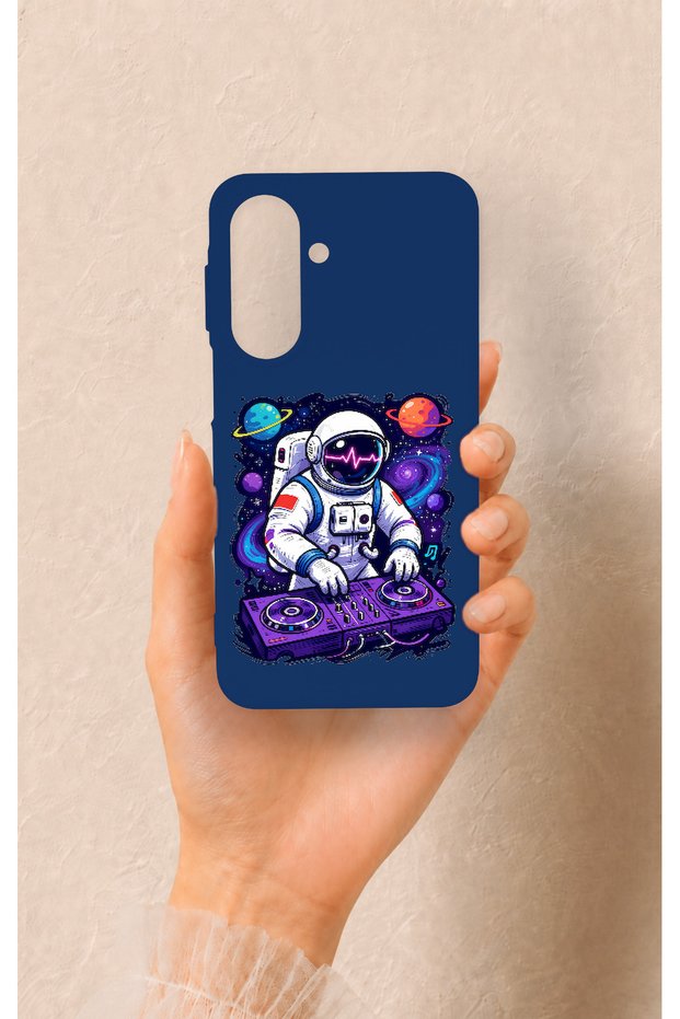 Samsung A27 Compatible Astronaut Dj Patterned Silicone Case