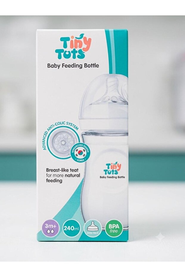 TINY TOTS BABY FEEDING BOTTLE 3M+ - 240 ML