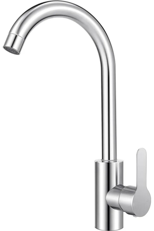 Stainless steel kitchen faucet, 360° single-handle mixer faucet, sink faucet, ceramic valve core