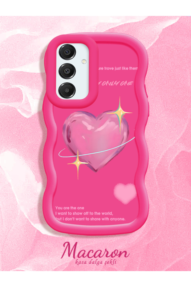 Samsung Galaxy A16 4G/5G Compatible Case with Sweet Pink Heart Motifs in Three Color Options