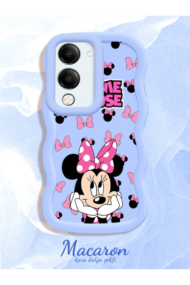 Vivo Y04/Y04S Compatible Wavy Frame Mouse Cartoon Patterned Quality Silicone Phone Case