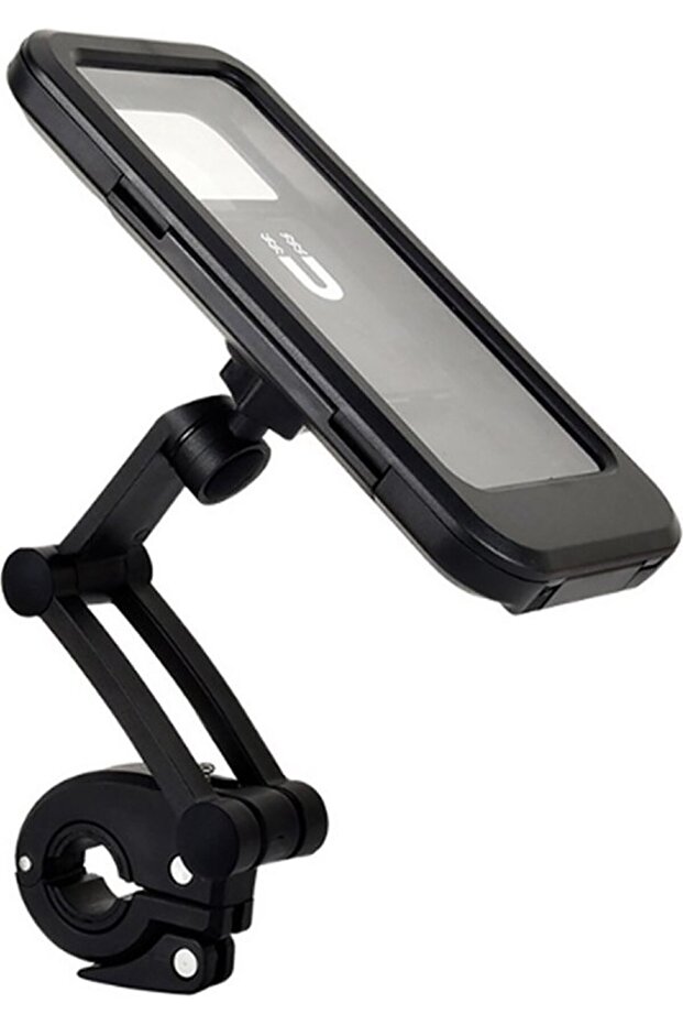 Phone holder for bicycle and scooter, waterproof and magnetic hook