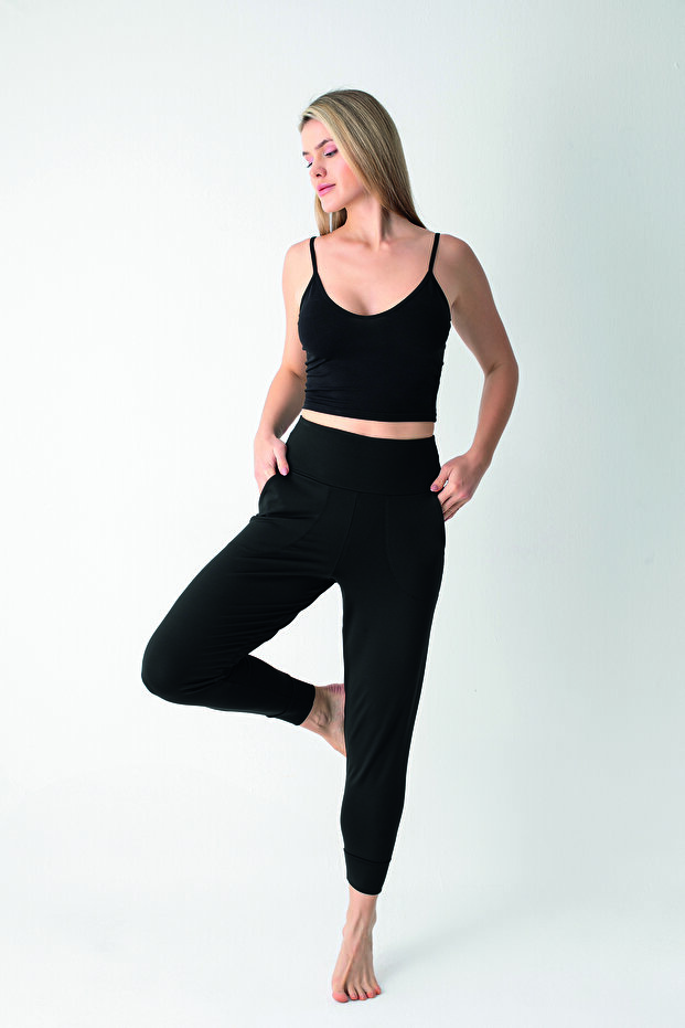 High Waist Double Pocket Women's Jogger Sweatpants