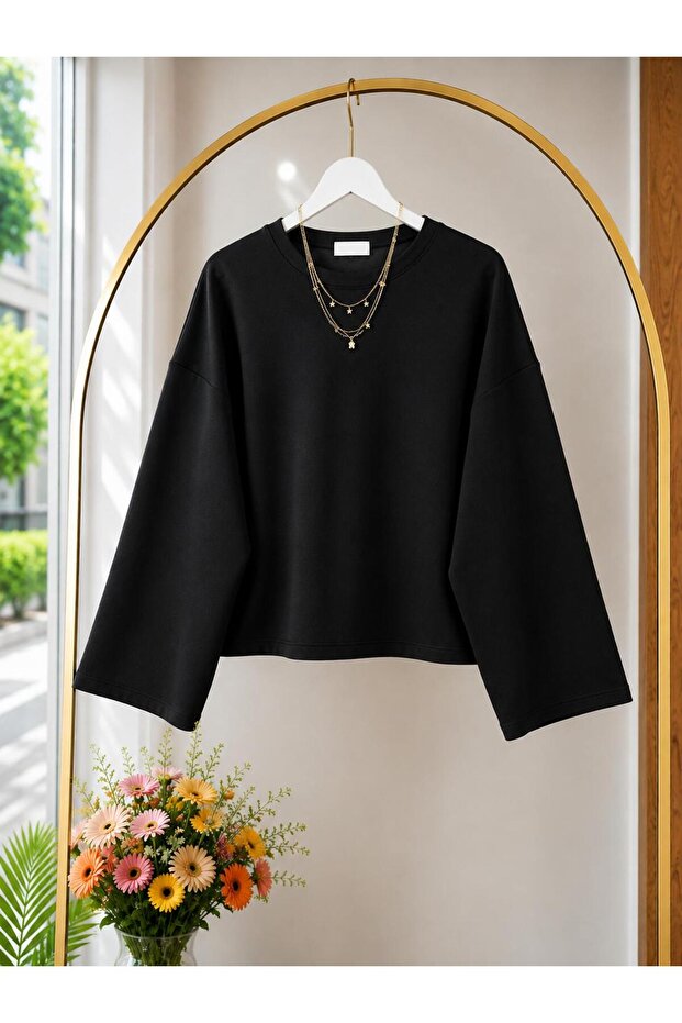 Women's Crew Neck Oy-Ho Fabric Short Blouse