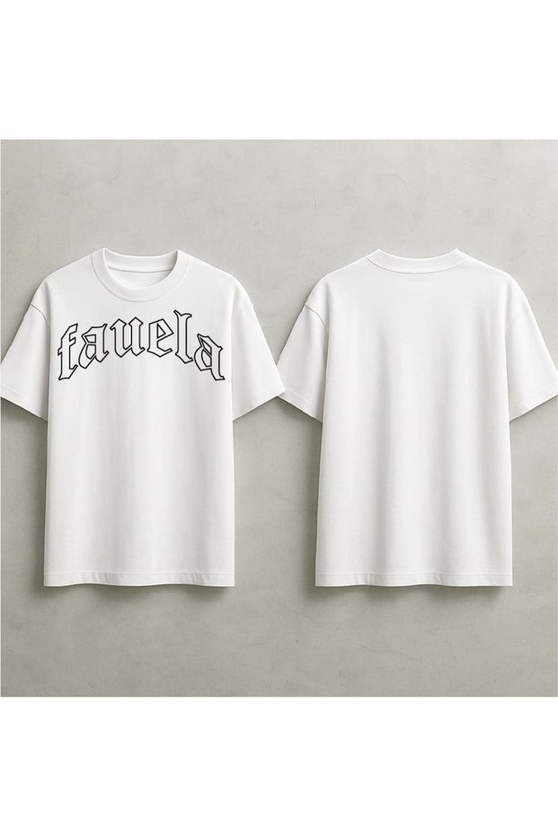 Fauela Printed Oversized T-Shirt