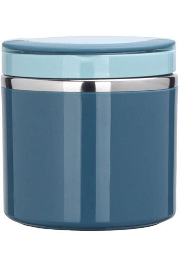 1000ml Stainless Steel Vacuum Insulated Food Container with Handle-Leak-Proof Blue