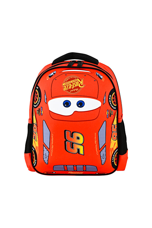 Cars Brick-Eva Mcquenn Kindergarten Bag, Water Repellent Printed Fabric, Adjustable Shoulder Strap