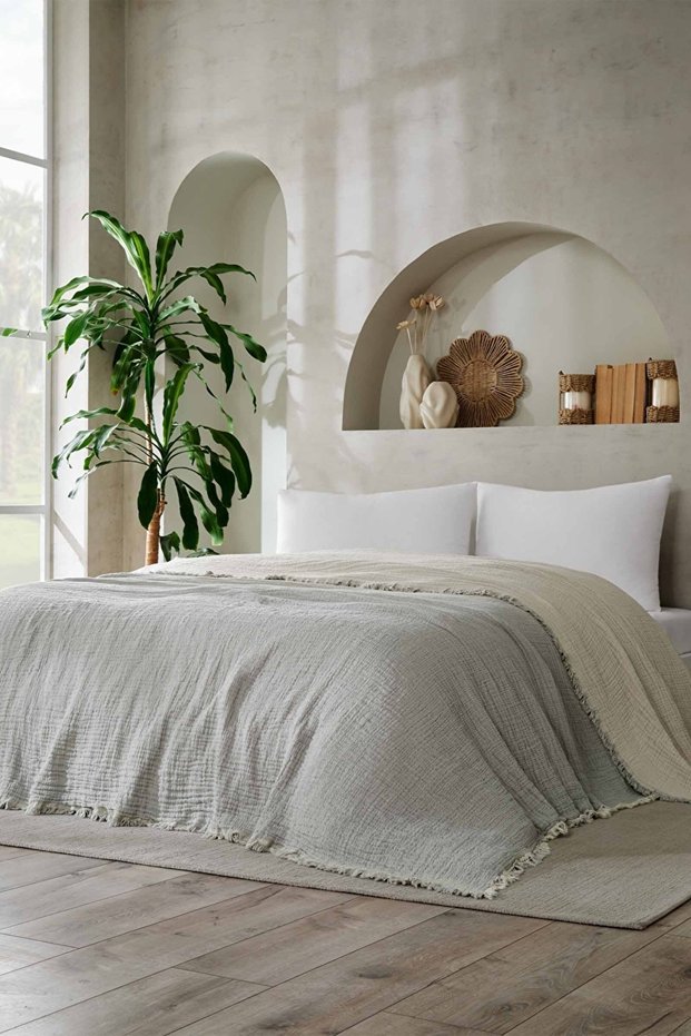 100% Cotton Muslin Pique & Bedspread