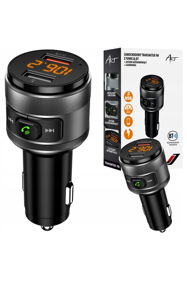 Transmițător auto Bluetooth FM MP3TR FM-57 USB