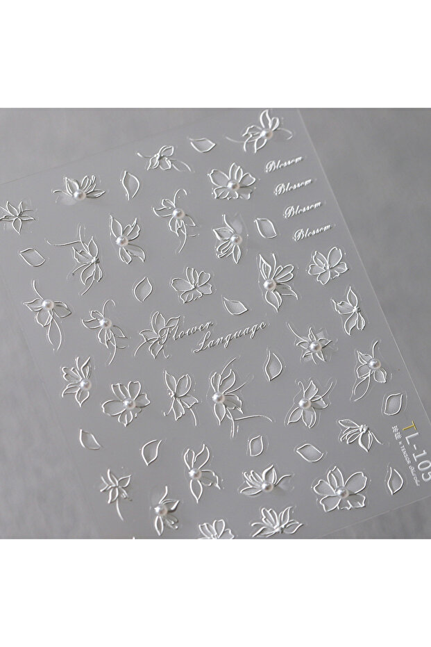 1pcs 1pcs Crystal Diamond Nail Stickers 5D Laser Bowknot Star Moon Pearl Totem Heart 3D Adhesive Jap