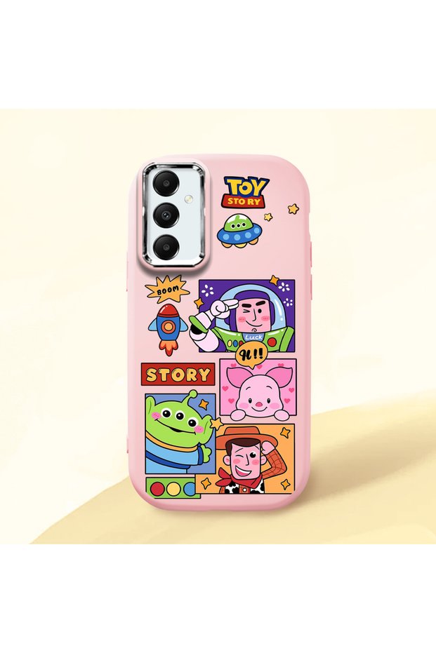 Pink Silicone Case with Shock-Absorbing Camera Protection Compatible with Samsung Galaxy A05S