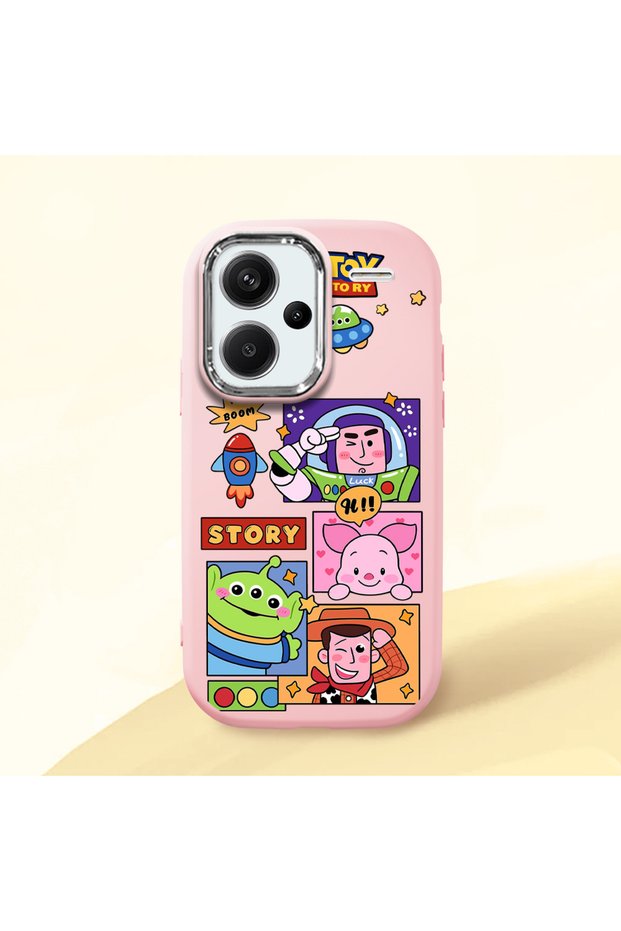 Redmi Note 13 Pro Plus+ 5g Compatible Shock-Absorbing Camera Protected Pink Silicone Case