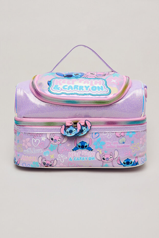 Stitch Print 2 Layer Lunch Bag