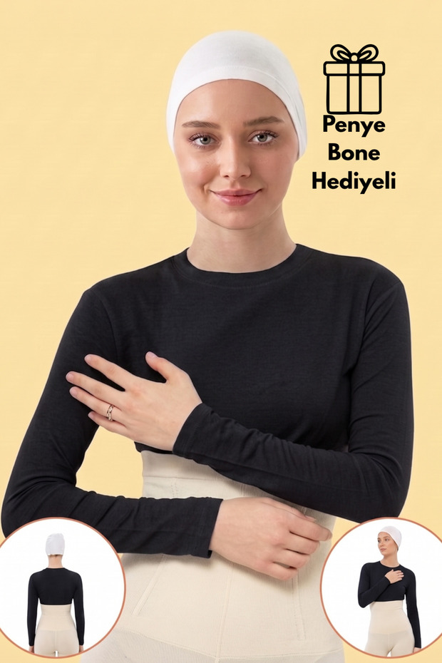 Women's Neck Collar Long Sleeve Half Body Suit | Vest and Underdress Savior Combed Cotton Badi