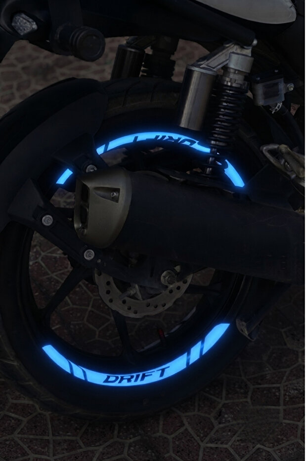 8 Pieces Rim Stripe Sticker Set with Reflectors for Mondial Drift-L (Enough for All Rims)