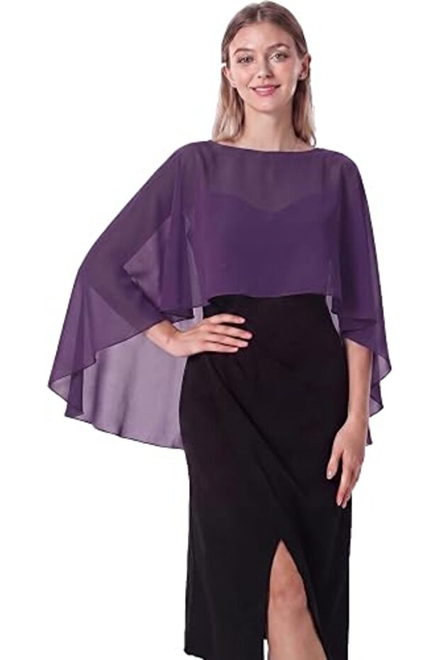 womens Chiffon Cape001 Pashmina Shawl