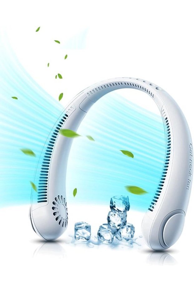 Portable neck fan - bladeless, hands-free, rechargeable fan - unisex portable personal fan - suitable for home, office, and outdoor travel.