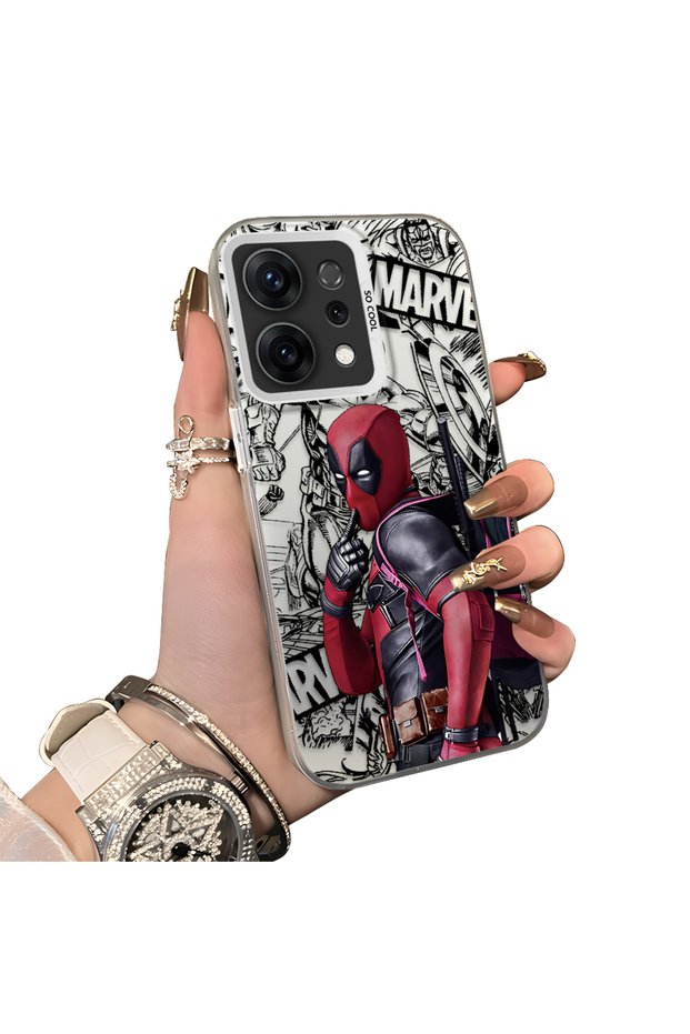 Oppo Reno 14F 5g Compatible Spiderman Patterned Silicone Edge Hard Back Case Couple Phone Case