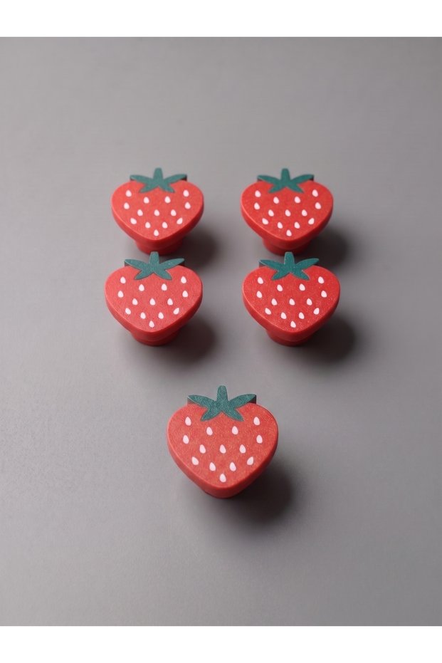 5 Piece Set Strawberry Cabinet Handle | Children's Room Furniture, Kitchen and Bathroom