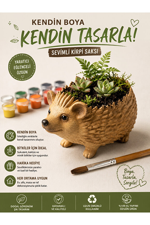KİRPİNİ KENDİN BOYA