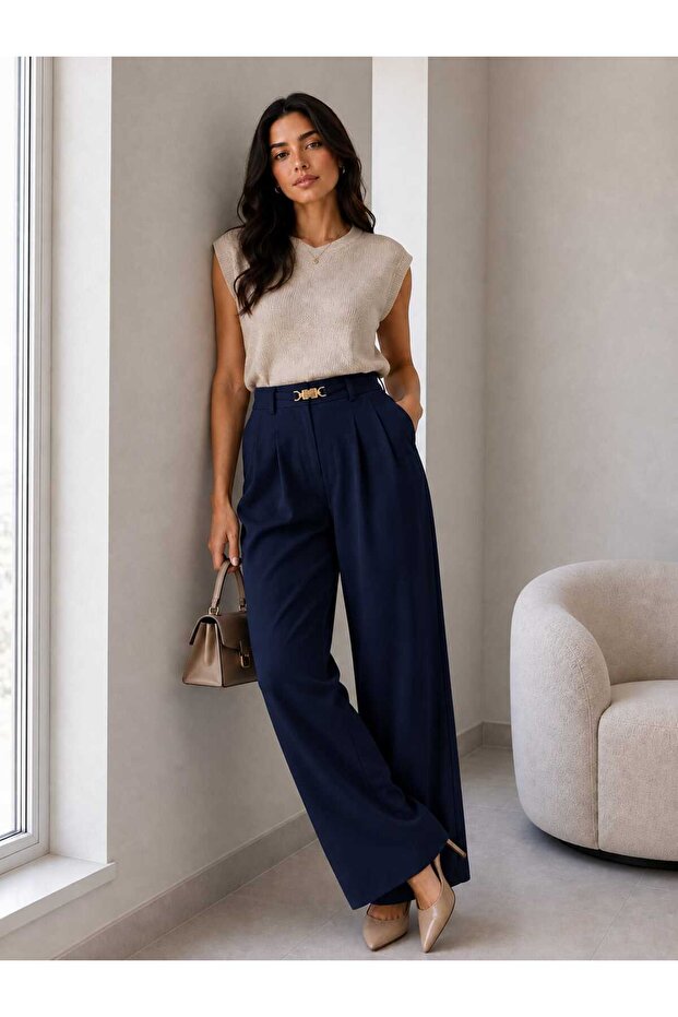 WOMEN HIGH WAIST PALAZZO PANTS