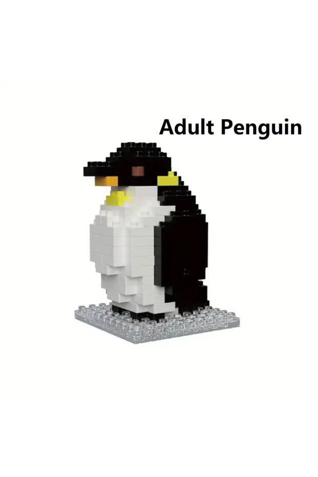 Adult Penguin Animal Building Blocks DIY Whale, Dolphin, Penguin Ornaments-Awesome Educational Toys
