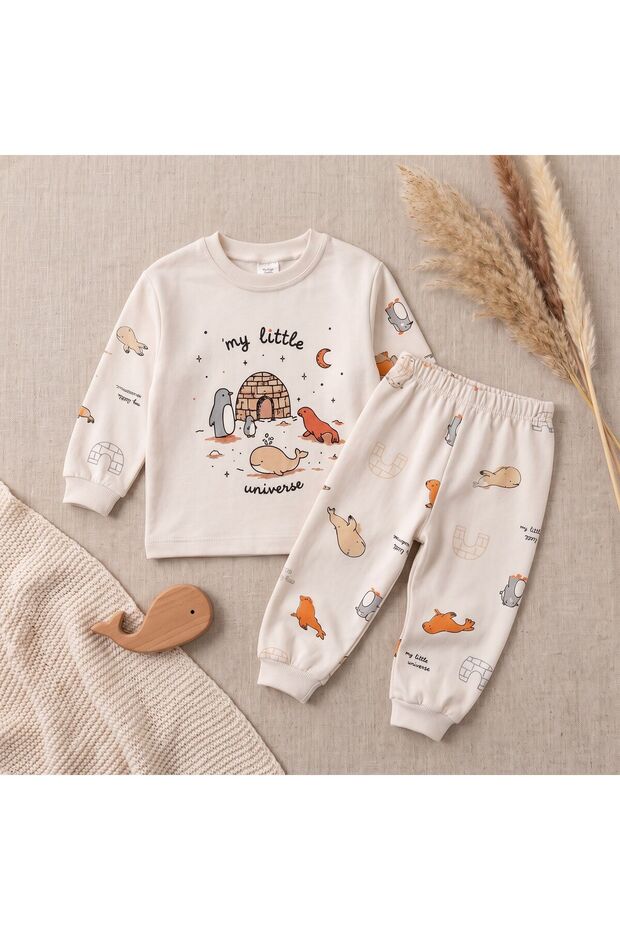 Cute Whale Boys' Pajama Set