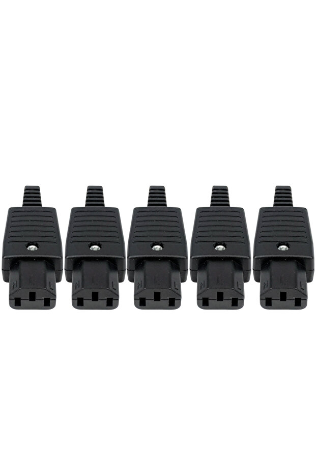 5pcs C13 IEC320 C14 C15 AC PDU/UPS Wired Power Outlet Socket Cable Assemble Install Electrical Panel