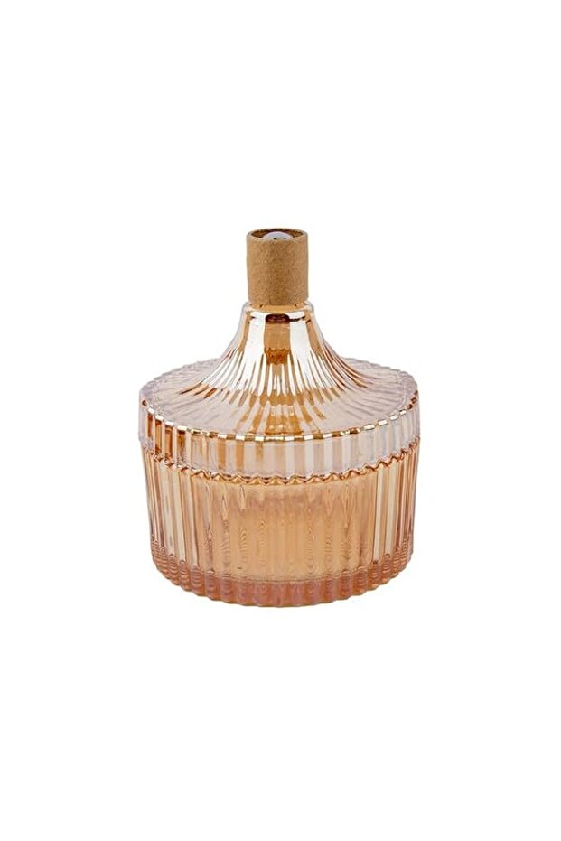 DAISO Glass Accessory Holder - Brown