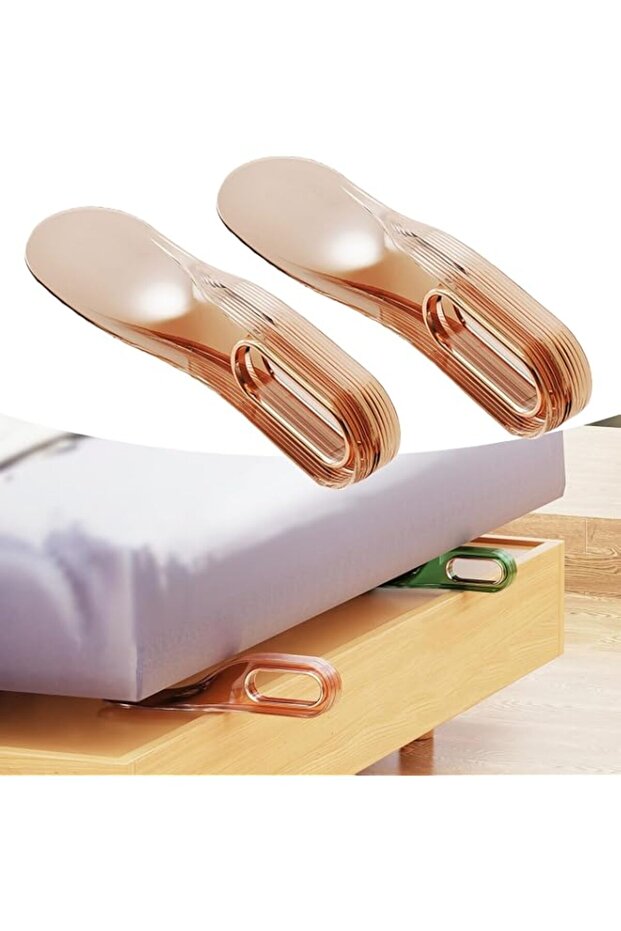 2Pcs Bed Maker and Mattress Lifter Tool, 2 in 1 Sheet Tucker Tool,Easily Lift Hold The for Changes, Effortlessly Tuck Fitted Flat (Amber)