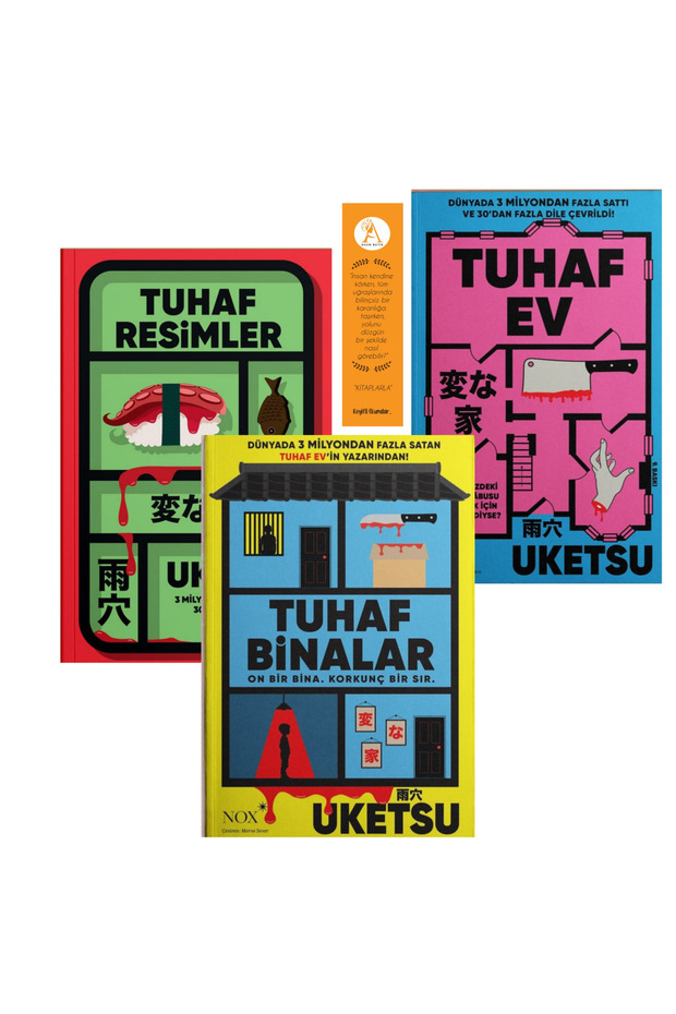 Uketsu - strange buildings - strange house - strange pictures - 3 book set // with bookmark gift