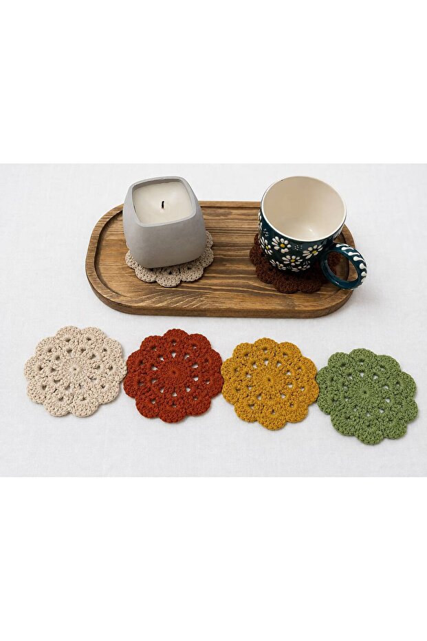 Hand Knitted Coaster