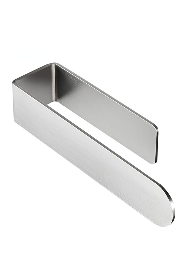 Self-Adhesive Hand Towel Holder, 20 x 4.9 cm, Brushed Stainless Steel, Wall-Mounted Bathroom Towel Bar