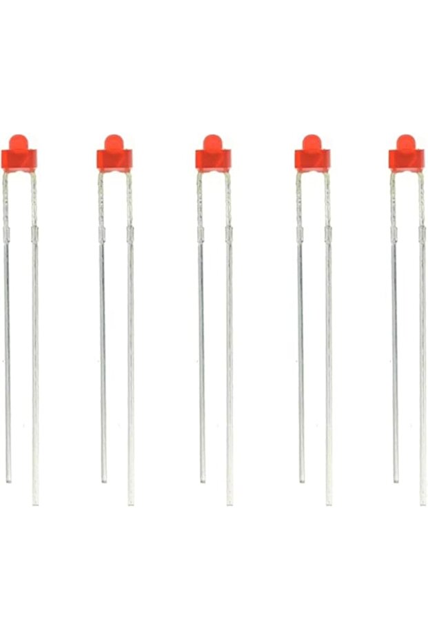 KNP 1.8mm Rectangular Red LED-Diffused Lens, High-Brightness Indicator is a compact, high-brightness light-emitting diode with a diffused lens for soft, uniform light dispersion.