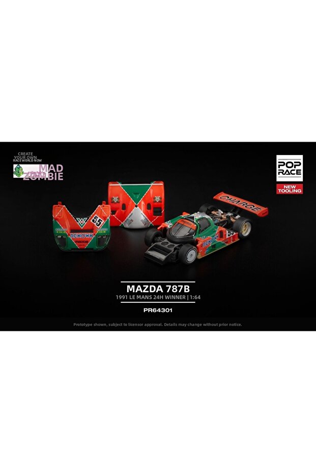 Pop Race 1/64 - Mazda 787B 1991 Le Mans 24H Winner