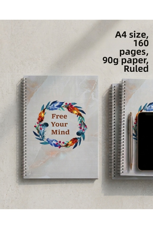 Free Your Mind A4 Size Design Notebook - 2